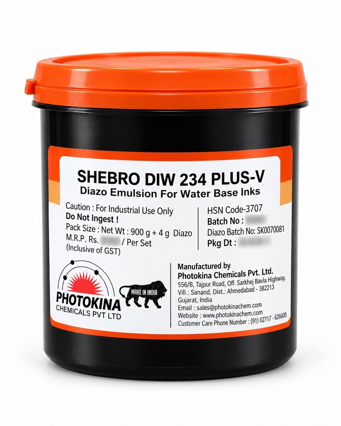 SHEBRO DIW 234 (Diazo sensitizer) 4gm Diazo