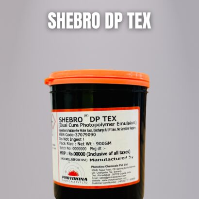 SHEBRO® DP TEX (Dual Cure Pure Photopolymer Emulsion)