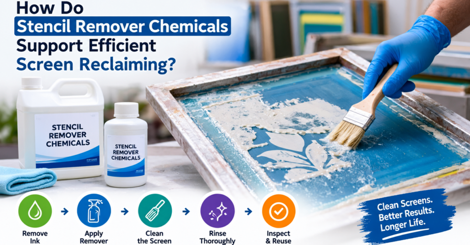 Stencil Remover Chemicals Support Efficient Screen Reclaiming
